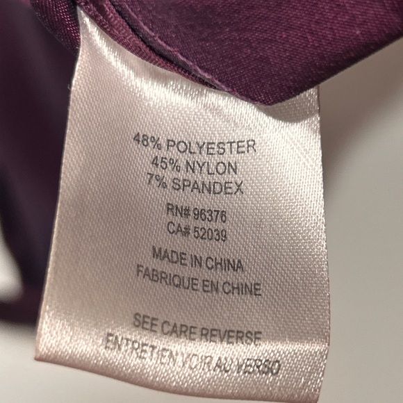 Samuel Dong Metallic Plum Ruffled Blouse - Picture 9 of 9